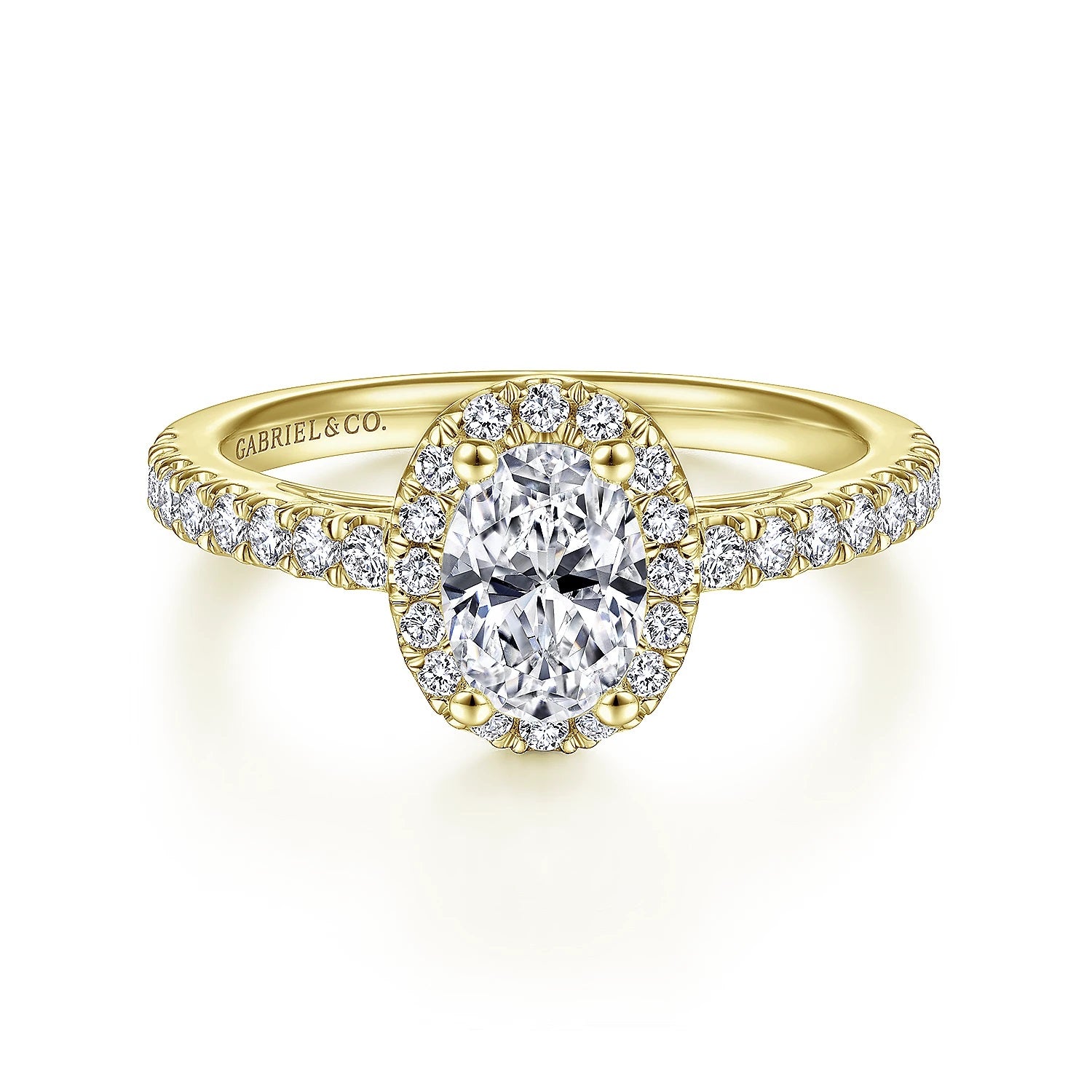 14KY Diamond Engagement Semi-Mount Ring, .41 CTW