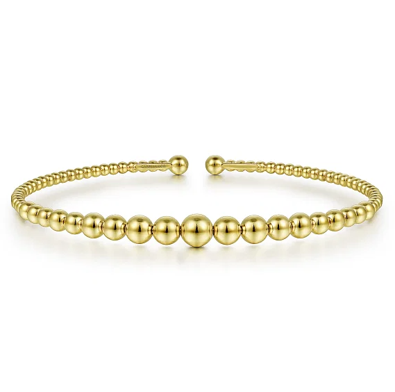 14K Yellow Gold Bujukan Open Bangle