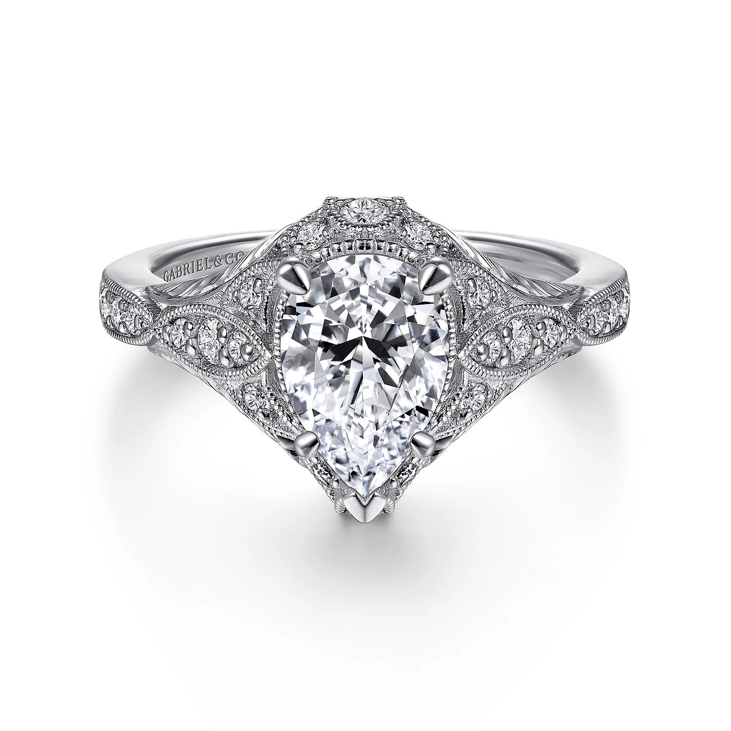 14KW Diamond Engagement Semi-Mount Ring w/ 0.26 CTW