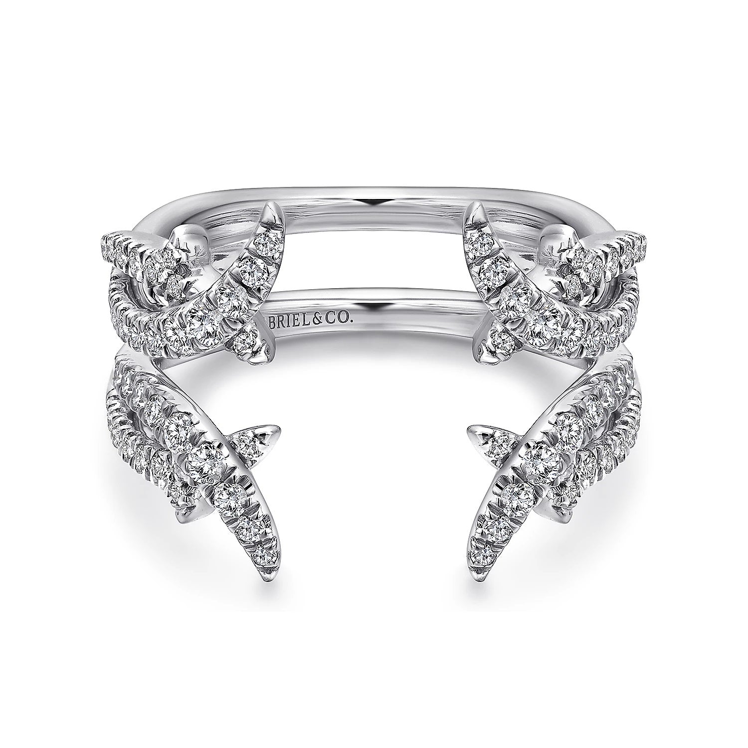 14KW Diamond Ring Guard w/ 0.58 CTW