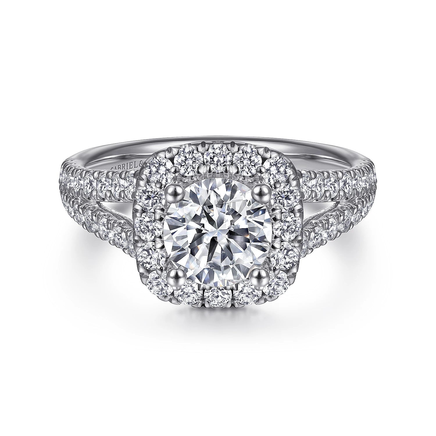 14KW Diamond Engagement Semi-Mount Ring, .83 CTW