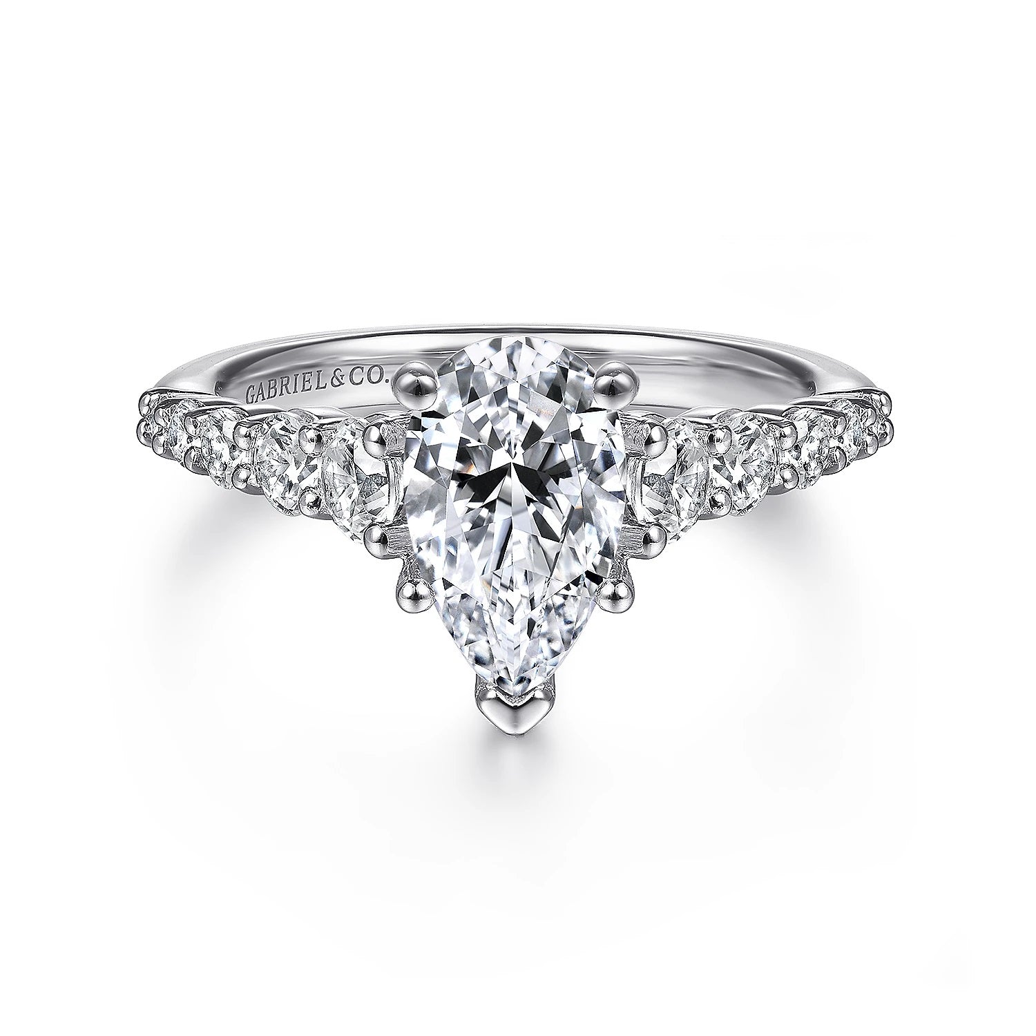 14KW Diamond Engagement Semi-Mount Ring, .76 CTW