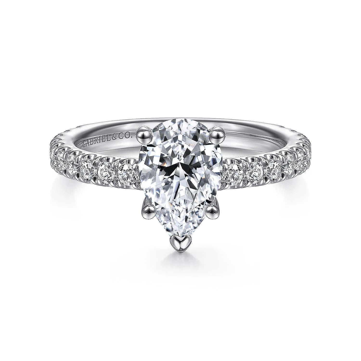 14KW Diamond Engagement Semi-Mount Ring, .54 CTW