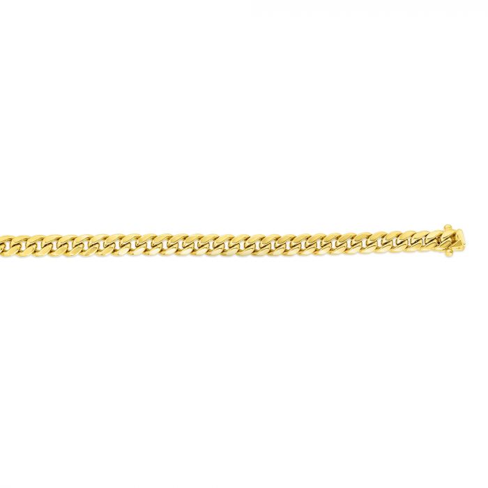 10K Yellow Gold Miami Cuban with Box Clasp Chain, 22"