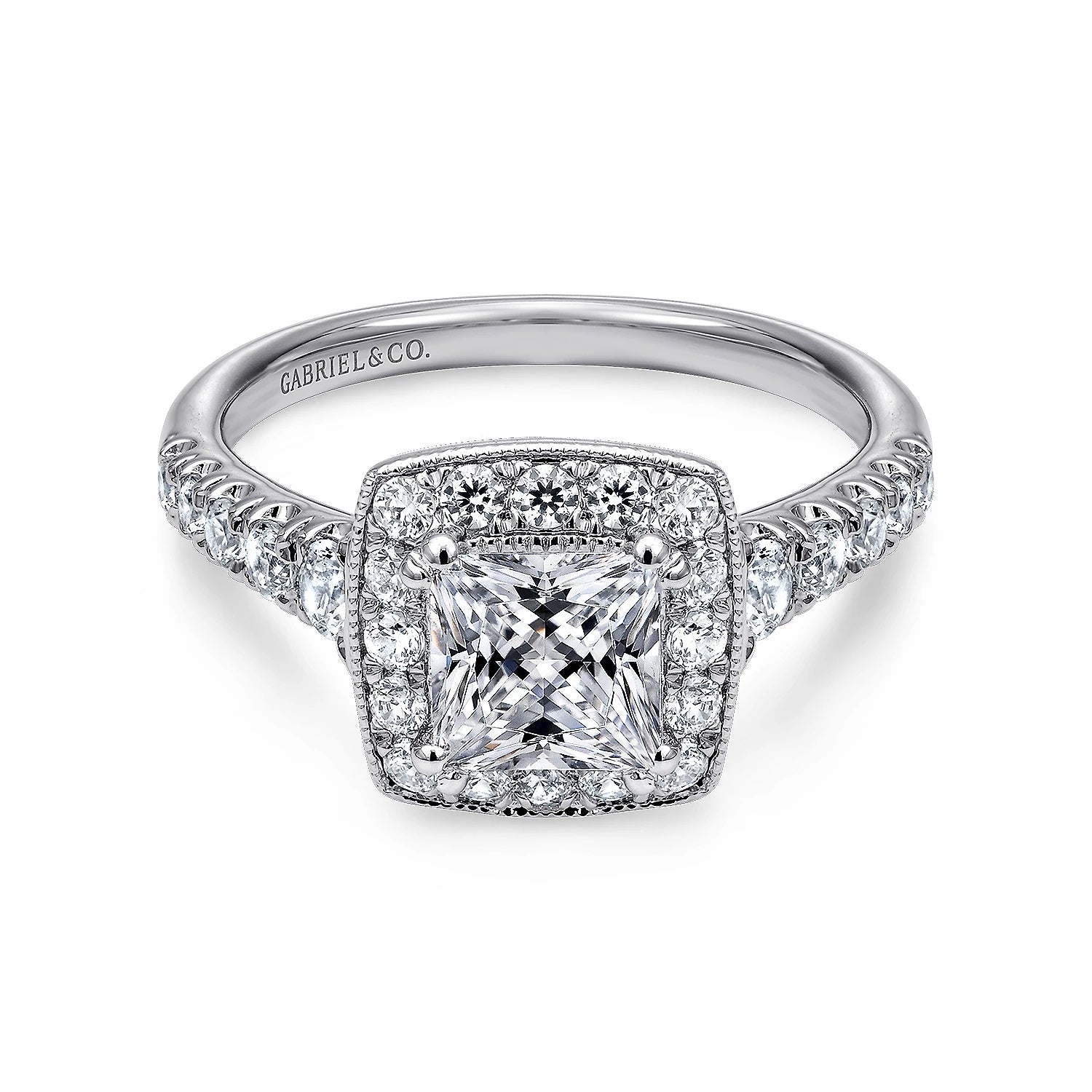 14KW Diamond Engagement Semi-Mount Ring, .56 CTW