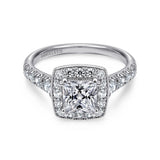 14KW Diamond Engagement Semi-Mount Ring, .56 CTW