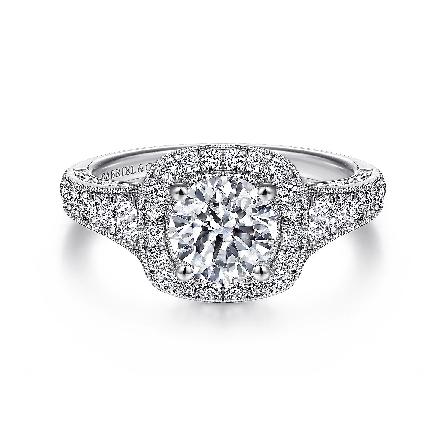 14KW Diamond Engagement Semi-Mount Ring, .60 CTW