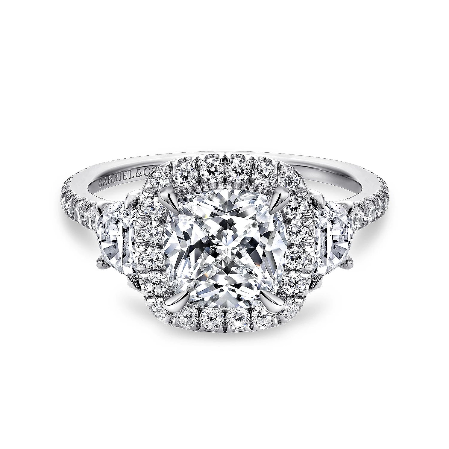 14KW Diamond Engagement Semi-Mount Ring, .91 CTW