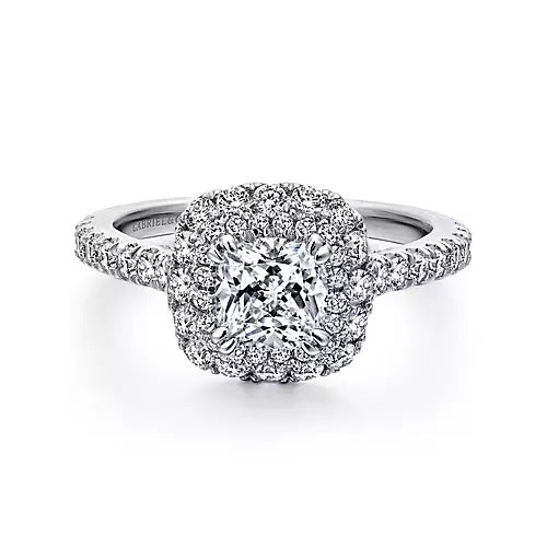 14KW Diamond Semi-Mount Engagement Ring w/ 1.02 ctw