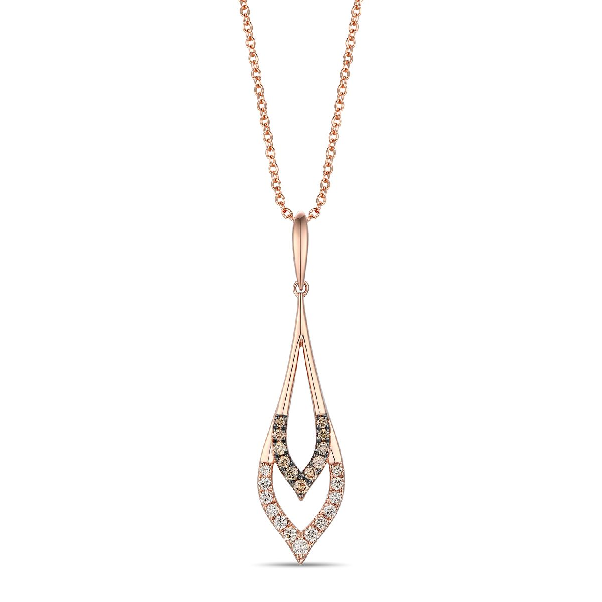 Rose Gold Nude Diamond Fashion Pendant