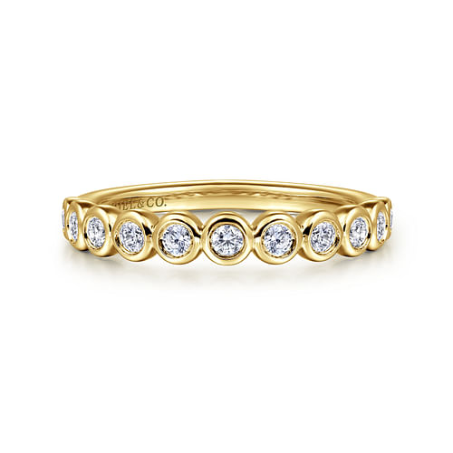 14K Yellow Gold .25Carat TW Diamond Anniversary Band