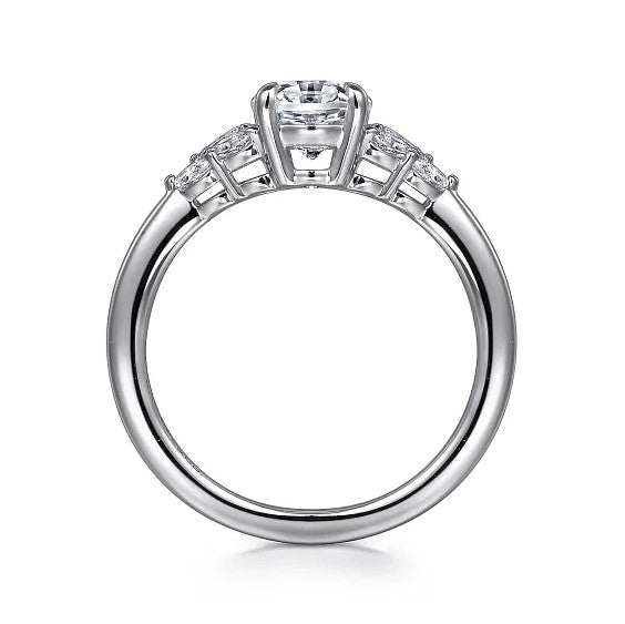 14KW Oval Diamond Engagement Ring w/ 0.27 ctw