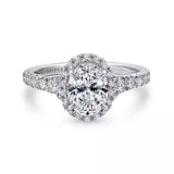 14KW Semi-Mount Diamond Engagement Ring w/ 0.80 ctw
