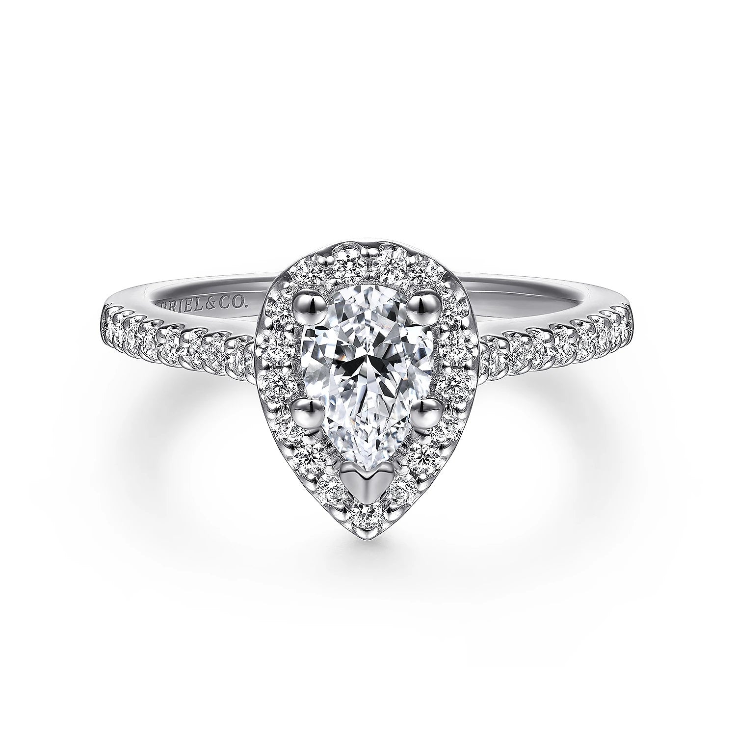 14KW Diamond Engagement Semi-Mount Ring, .32 CTW