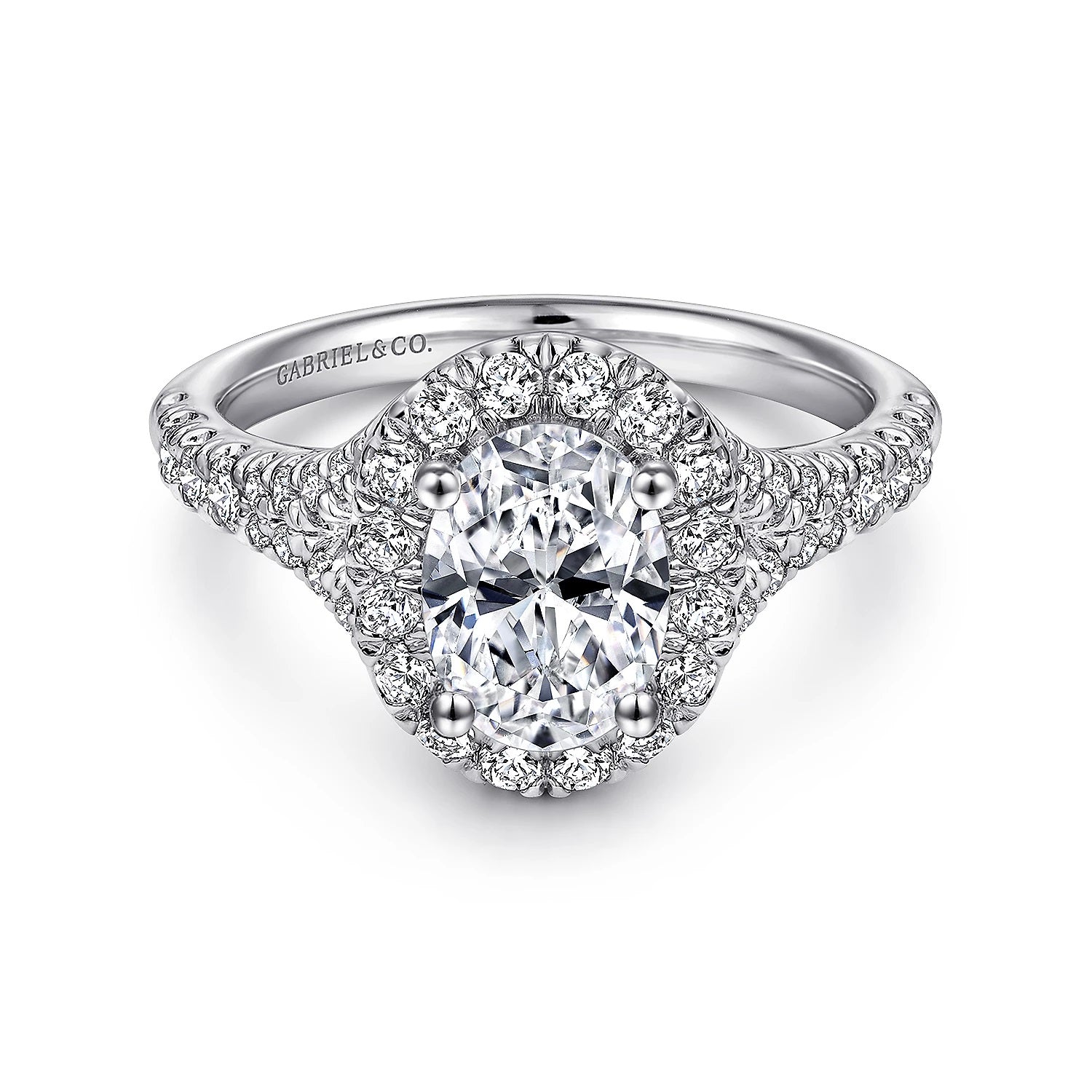 14KW Diamond Engagement Semi-Mount Ring, .71 CTW