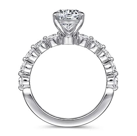 14KW Round Diamond Engagement Ring w/ 0.70 ctw