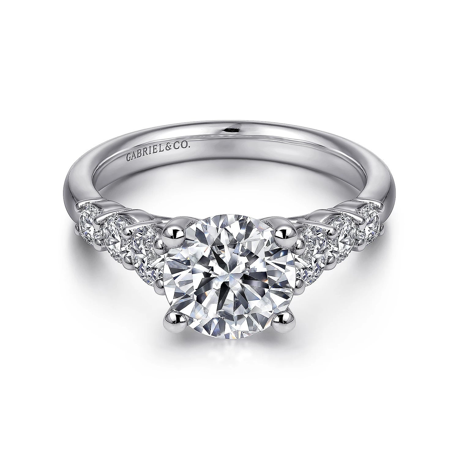 14KW Diamond Engagement Semi-Mount Ring, .72 CTW