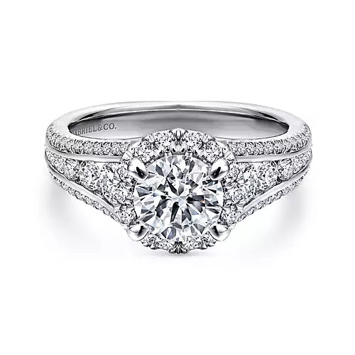 14KW Semi-Mount Diamond Engagement Ring w/ 1.07 ctw, Size 6.5