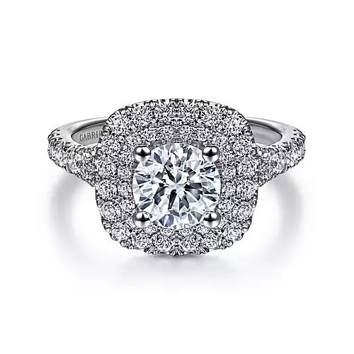 14KW Semi-Mount Diamond Engagement Ring w/ 1.07 ctw