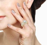 14K Yellow/White Gold 1.75-2.50 Carat Center Diamond with 1.45 Carat TW Round Diamonds/Baguettes