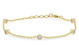 Yellow Gold Diamond Bracelet.