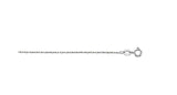 14K White Gold (0.45mm) Rope Chain, 16