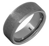 The Sentinel – Rugged Tungsten Hand Textured Ring
