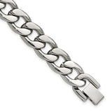 Stainless Steel (7.75mm) Curb Chain Bracelet, 8"