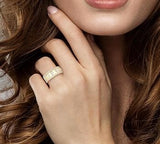 14K Yellow Gold 5-Stone Mixed Shape Diamond Fashion Band, 0.90Carat TW