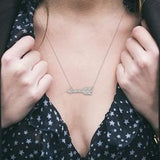 Sterling Silver Arrow Diamond Fashion Pendant w/ 0.05 ctw