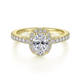 14KY Diamond Engagement Semi-Mount Ring, .41 CTW