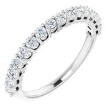 14KW Diamond Anniversary Band w/ 0.50 ctw, Size 7