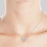 10K Yellow Gold Diamond Star Necklace, 0.75Carat TW