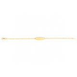 Children's 14K Yellow Gold ID Bracelet