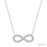 White Gold Infinity Necklace