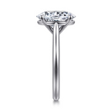 Gabriel &amp; Co. 14K White Gold Diamond  Oval Solitaire Engagement Ring
