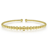 14K Yellow Gold Bujukan Open Bangle