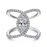 14KW Semi-Mount Diamond Engagement Ring w/ 0.50 ctw Size 6.5