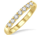 14K Yellow Gold Diamond Wedding Band w/ 0.35 Carat TW