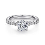 14KW Diamond Engagement Semi-Mount Ring, .36 CTW