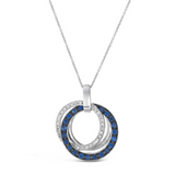 .63Carat TW BlueBerry Sapphire with .16Carat TW Nude Diamond
