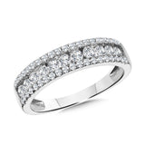 14KW Three-Row Channel-Set Diamond Anniversary Band w/ 1.50 ctw