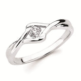 White Gold Diamond Promise Ring