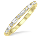 14KT White Gold .30Carat TW Stackable Wedding Band