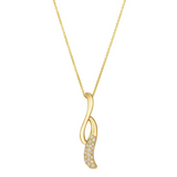 14K Honey Gold LeVian Nude Diamond Pendant, 0.17Carat TW