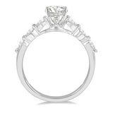 14K White Gold Engagement Ring