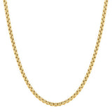 14KY Semi-Solid Round Box Chain 22