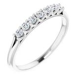 14KW Diamond Anniversary Band w/ 0.20 CTW, Size 7