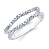 White Gold Diamond Ring Guard