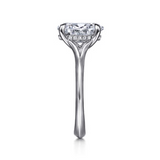 14K White Gold 2.0Carat Diamond Oval Engagement Ring